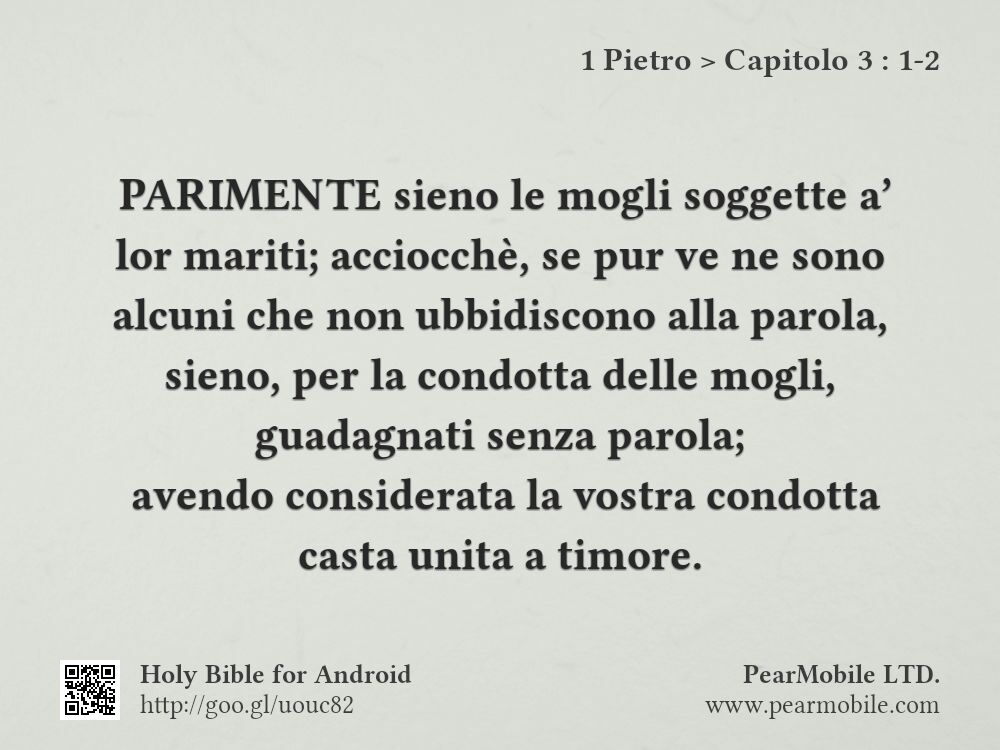 1 Pietro, Capitolo 3:1-2